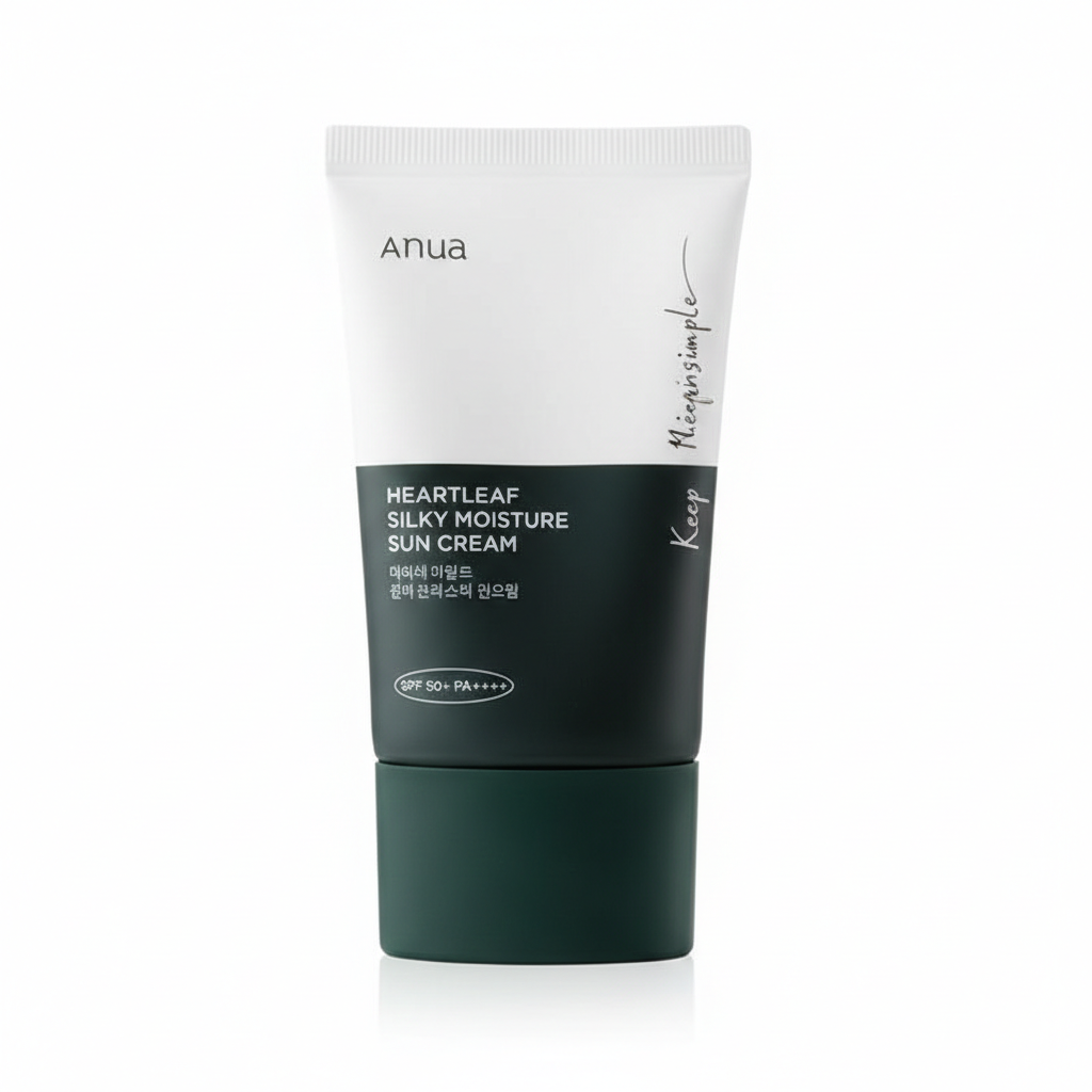 Anua heartleaf Silky Moisture Sun Screen